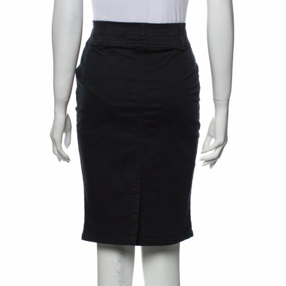 Dolce & Gabbana Black Sport Bodycon Pencil Skirt M - Picture 3 of 11